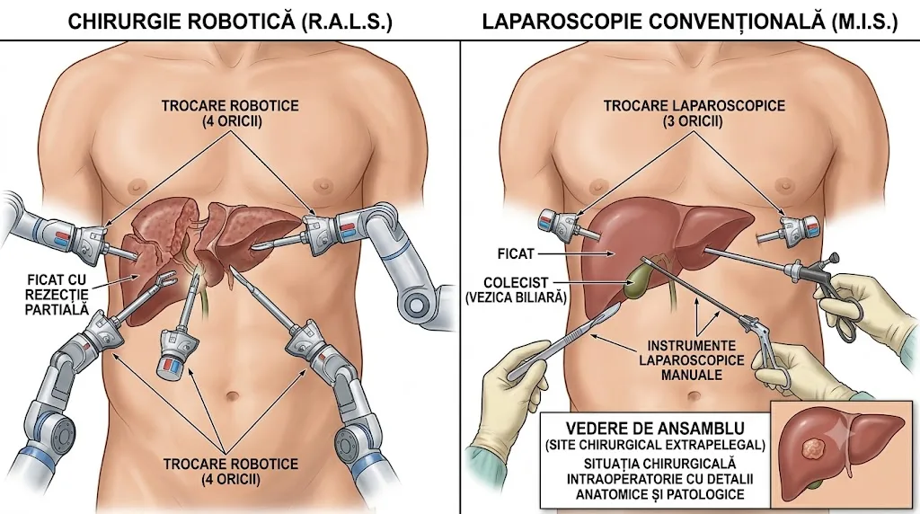 chirurgia robotica vs laparoscopie in hernii