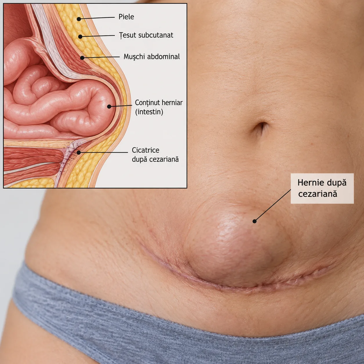 hernia dupa cezariana